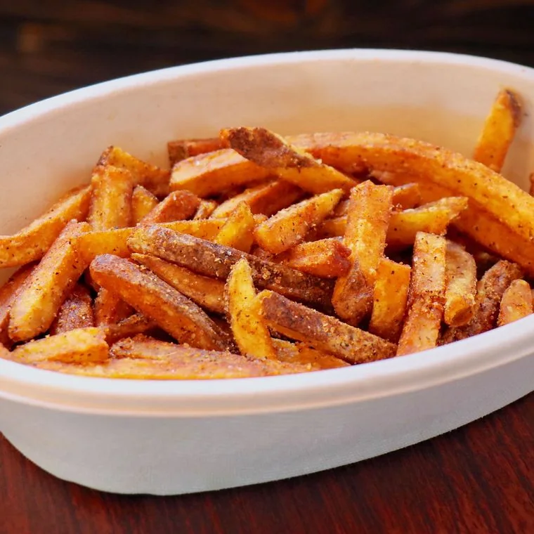 Basket of hand-cut fries